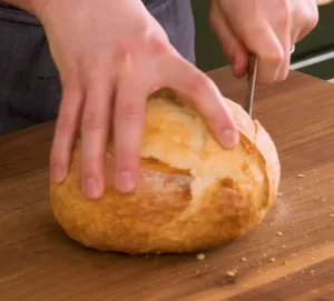 Baked No knead bread