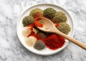 Homemade Poultry Seasoning mixing
