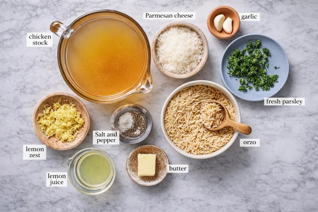 Ingredients Lemon Orzo Recipe