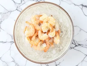 ice bath Shrimp