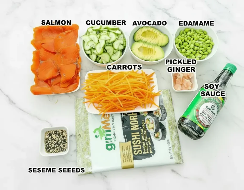Sushi Bowls Ingredients