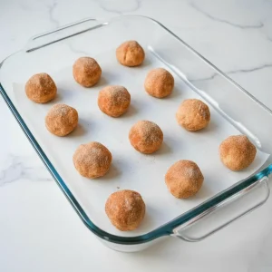 Coated the balls in tray