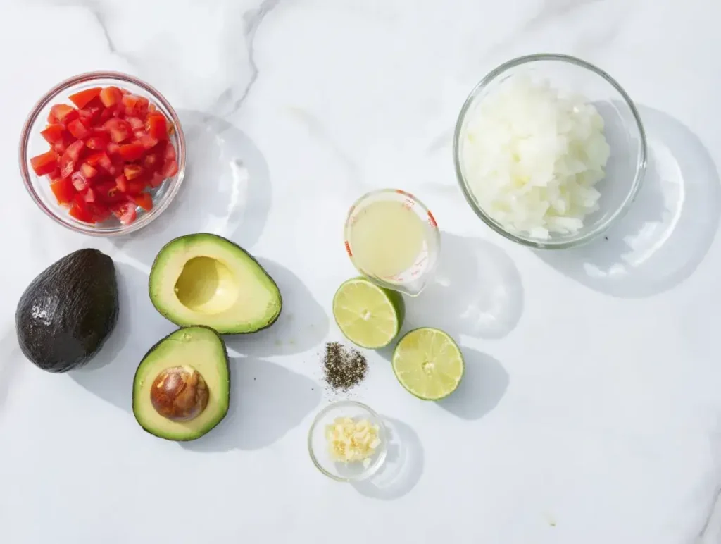 Homemade Guacamole Recipe Ingredients
