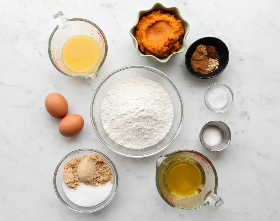 Pumpkin Bread Ingredients